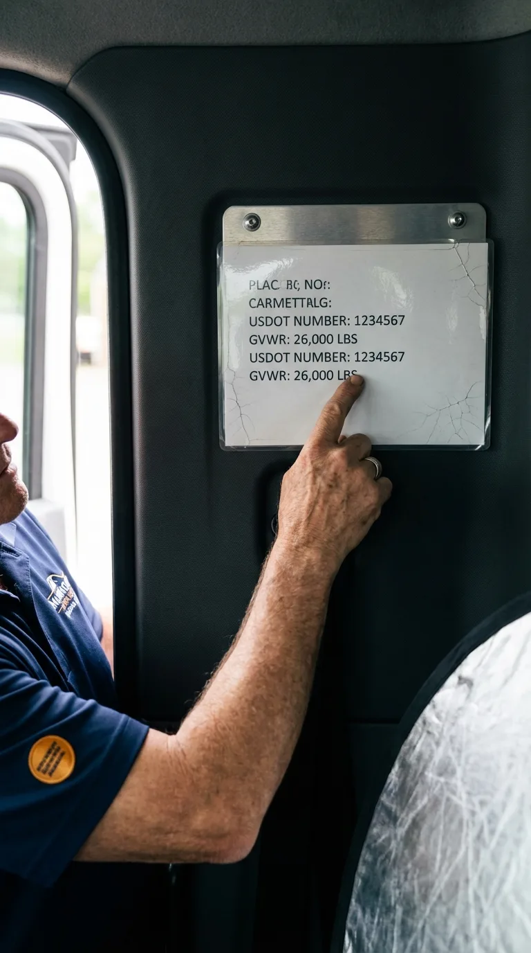 USDOT licensing placard verification in La Grange
